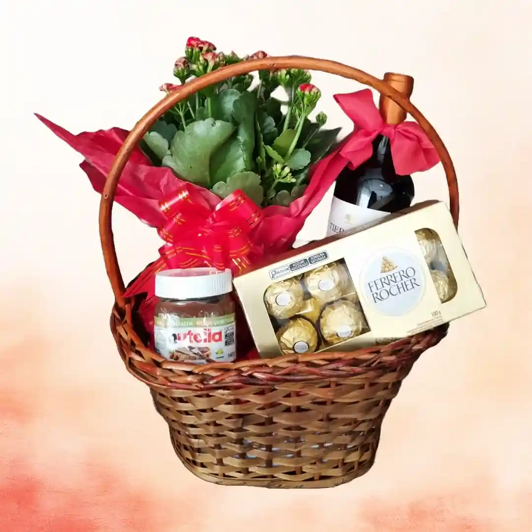  Cesta Amor & Sabores é uma combinação perfeita de carinho e sabor — ideal para surpreender quem você ama com um presente especial