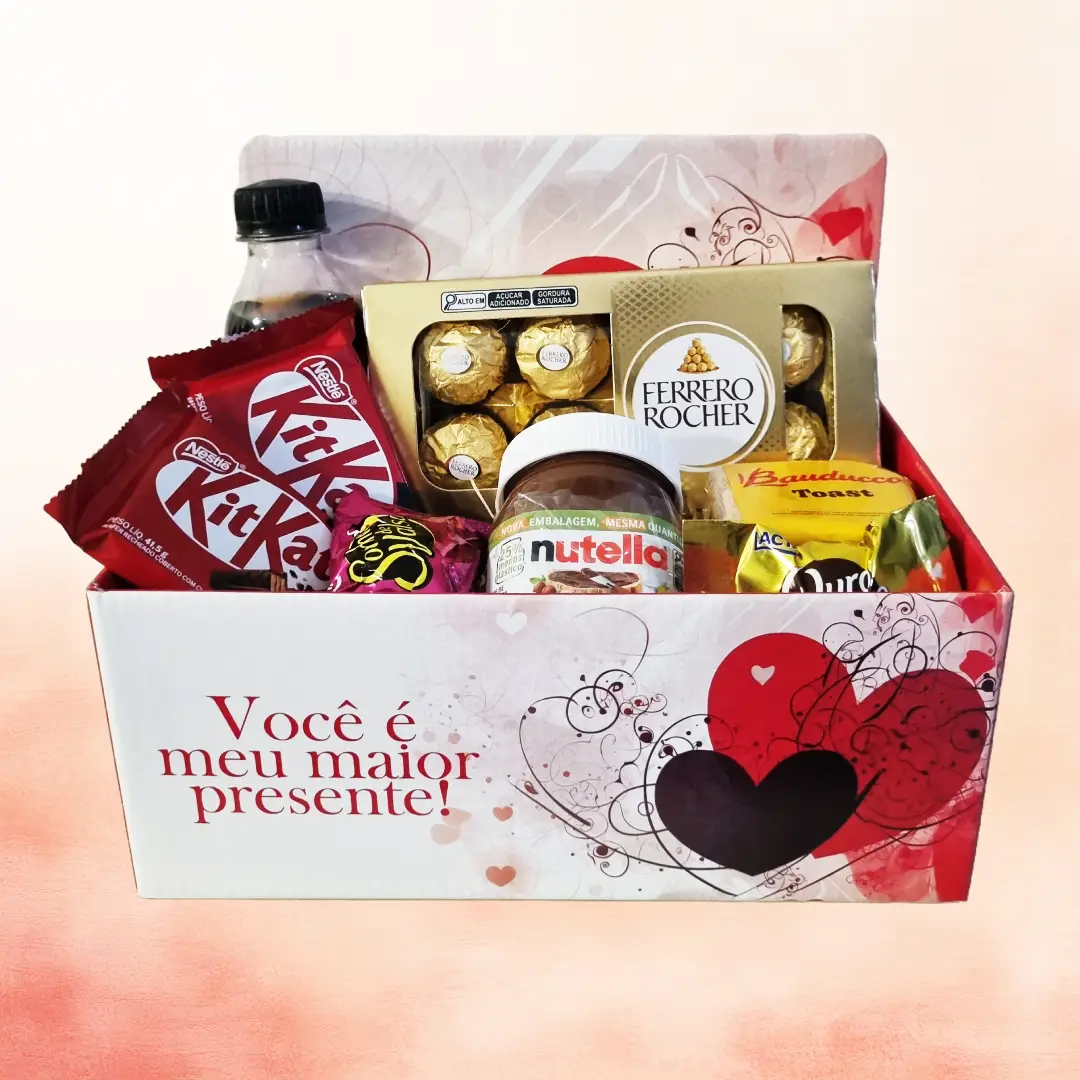 Cesta Delicias Do Coração um presente doce, delicado e cheio de carinho — ideal para surpreender com pequenos grandes gestos.