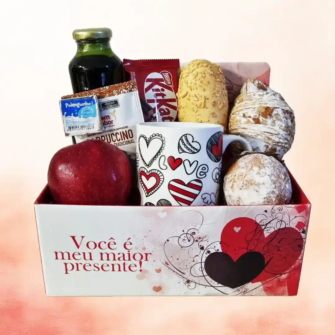 Cesta Doce Paixão Uma explosão de carinho, sabores e fofura — para demonstrar seu amor de forma única e deliciosa!